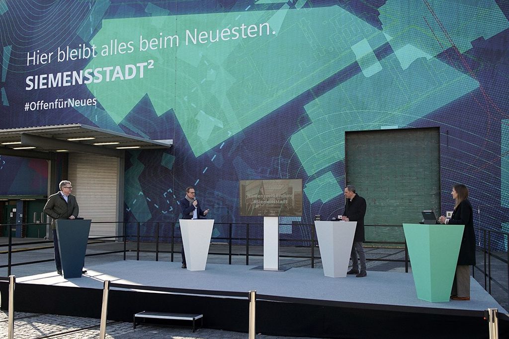 Siemensstadt Square wird Name für Zukunftsort Siemensstadt