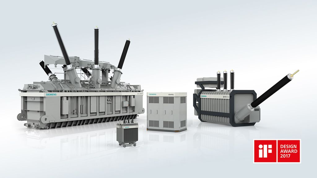 Siemens transformers receive iF Design Award