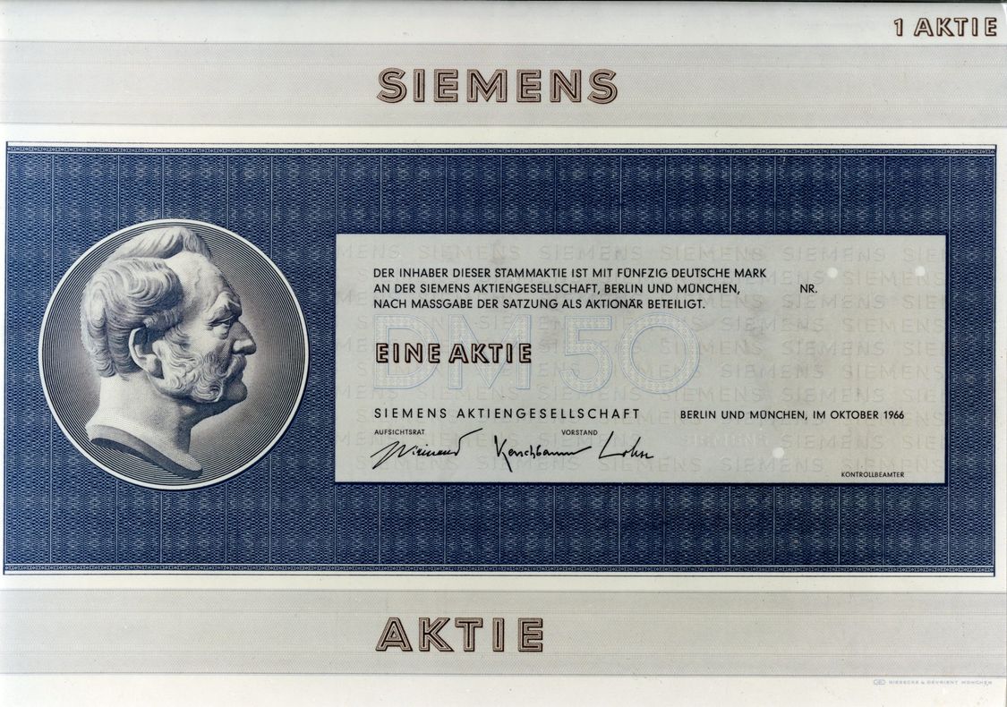 Siemens Aktie, 1966