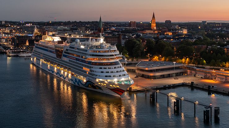 Cruise ship Aida at the Port of Kiel