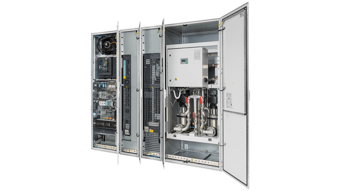 SINAMICS S120CM enclosed cabinet module drives liquid-cooled