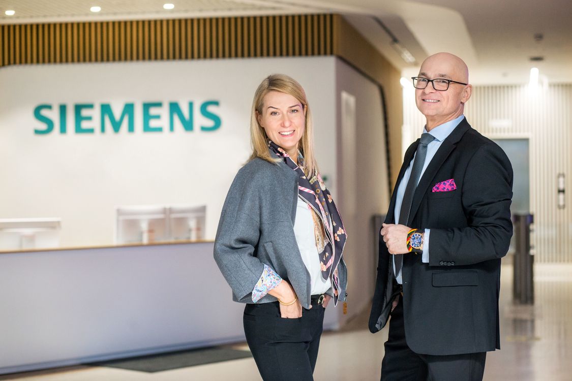 Zarząd Siemens Mobility PL - Katarzyna Halwa - CFO, Hubert Meronk - CEO