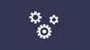 Icon for the System Administration function: two interlocking gears.