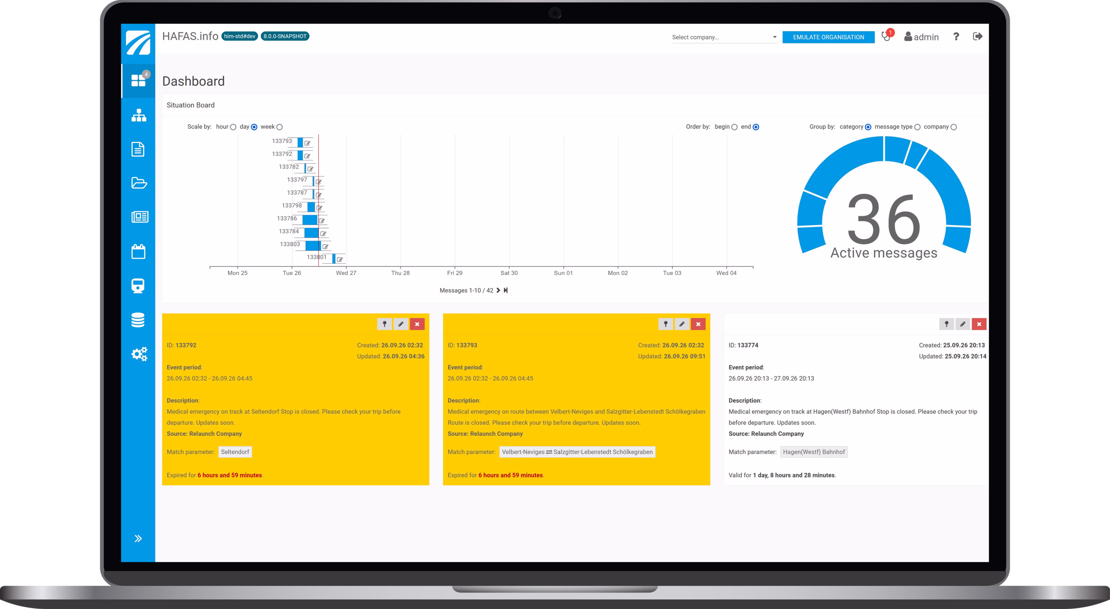 HAFAS.info dashboard HAFAS.info dashboard