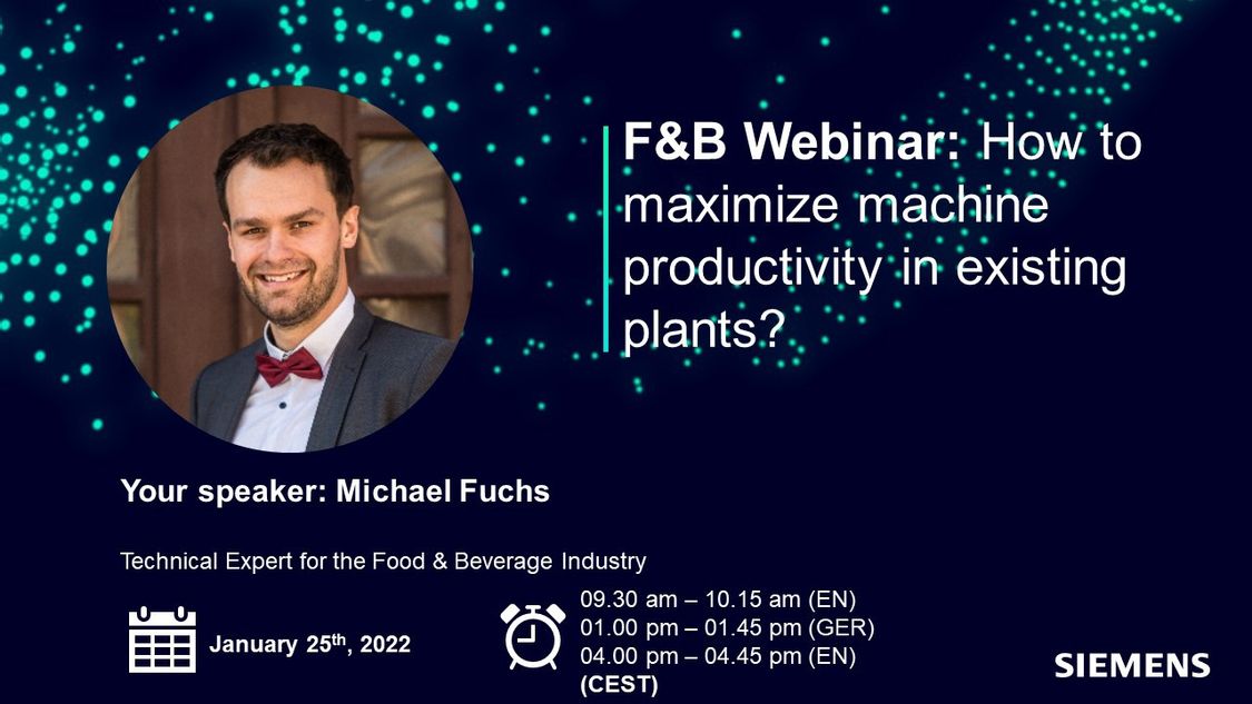 Webinar about subsequent digitalization of existing plants in the food and beverage industry