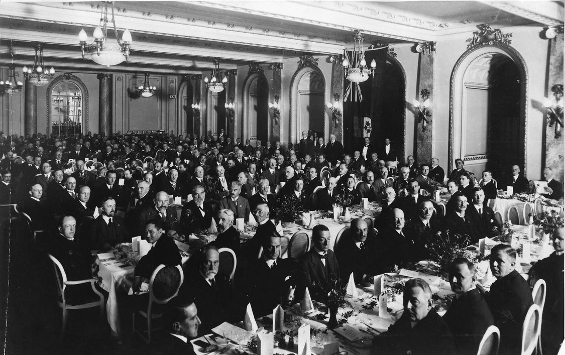 Delegates at the London World Power Conference, 1924