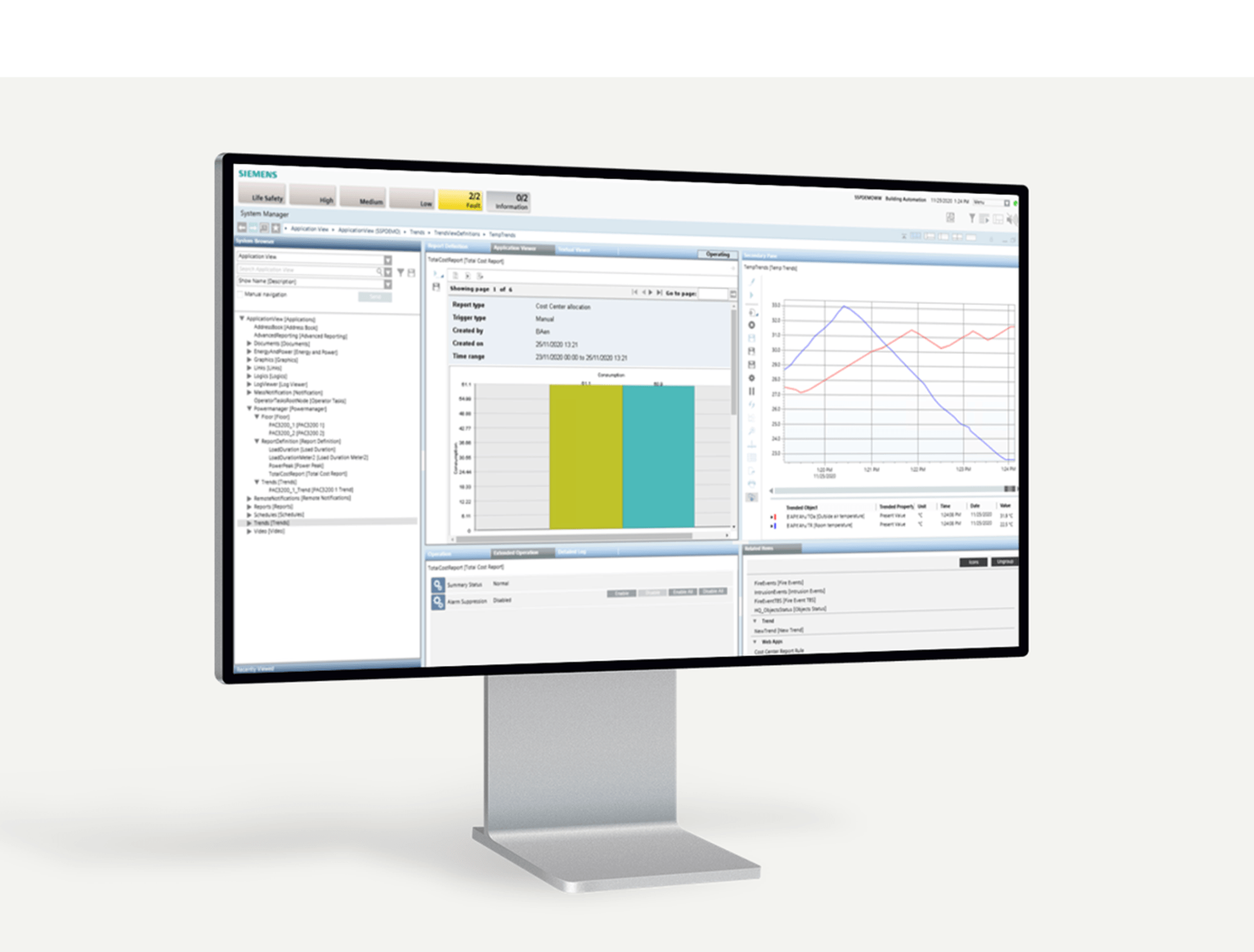 advanced reporting Desigo CC Siemens NL