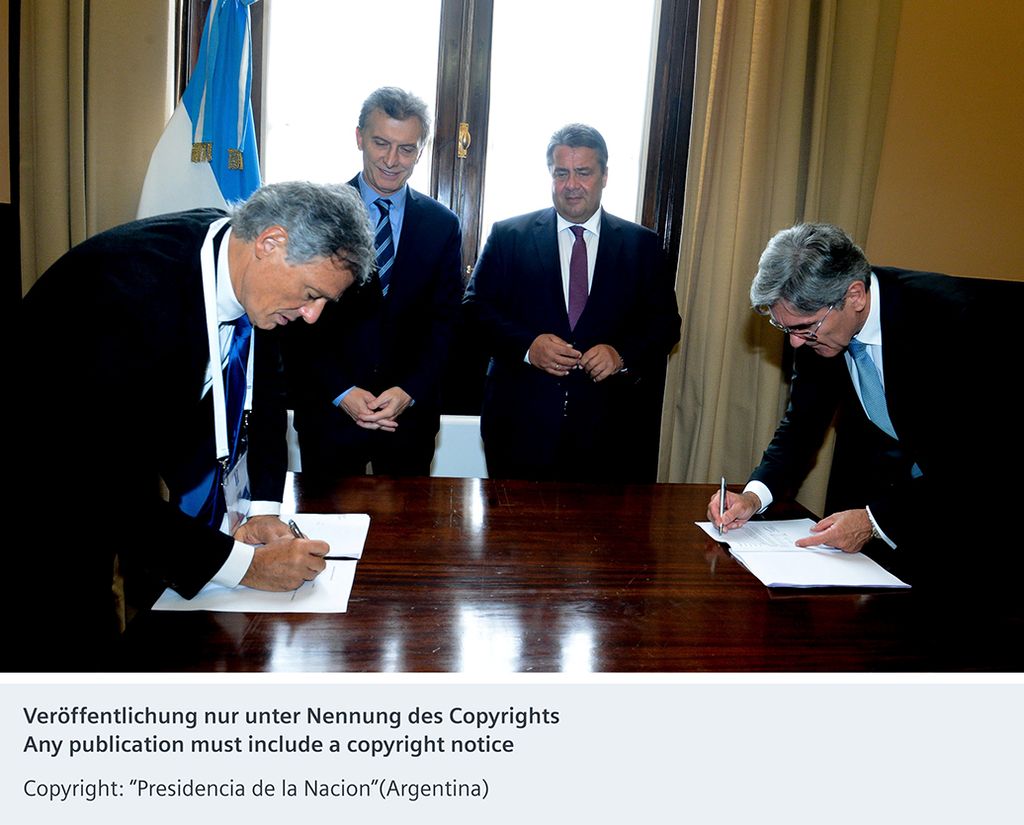 Siemens und die argentinische Regierung vereinbaren intensivere Zusammenarbeit