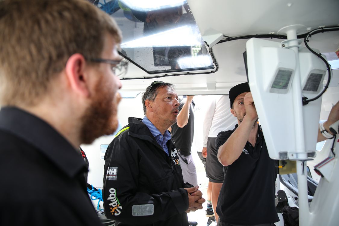 Navigation trimaran Sodebo Ultim 3 avec des étudiants de l'UTC