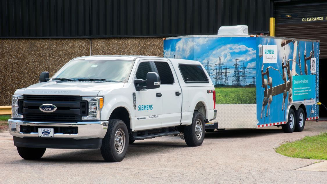 Siemens mobile power distribution trailer