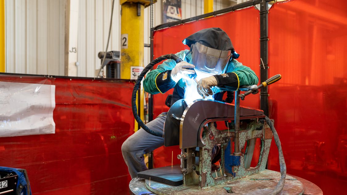 Man welding 
