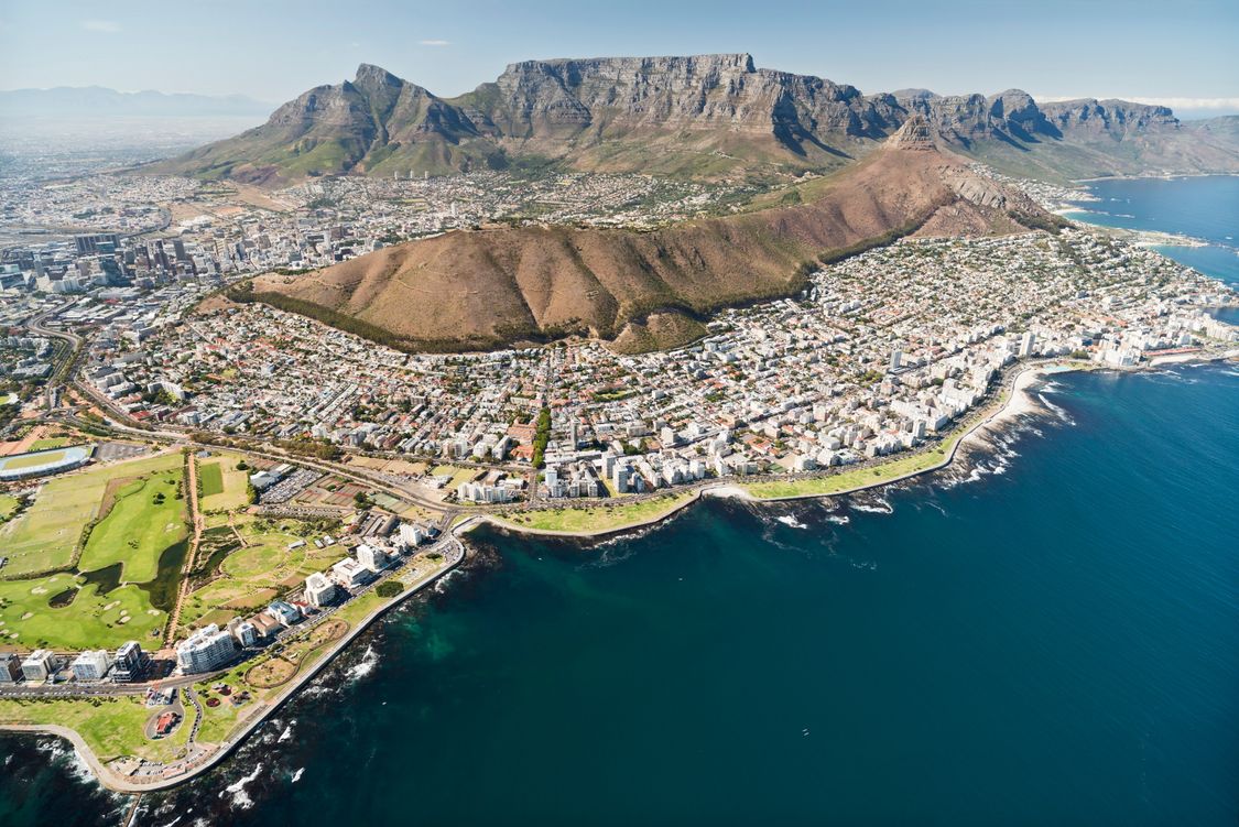 Aerial view of South Africa - Cape Town 