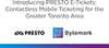 PRESTO introduces E-Tickets, Bytemark's mobile ticketing option, on local transit systems image with Presto and Bytemark logos