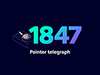 Illustration of pointer telegraph and year of the innovation 1847 Siemens pointer telegraph illustration