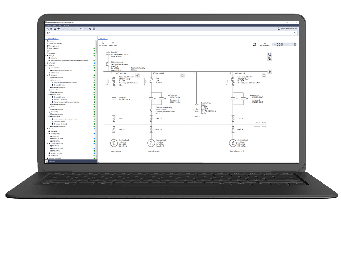 Control Panel Design im TIA Selection Tool für normengerechte Schaltschrank-Planung und Dokumentation auf Knopfdruck