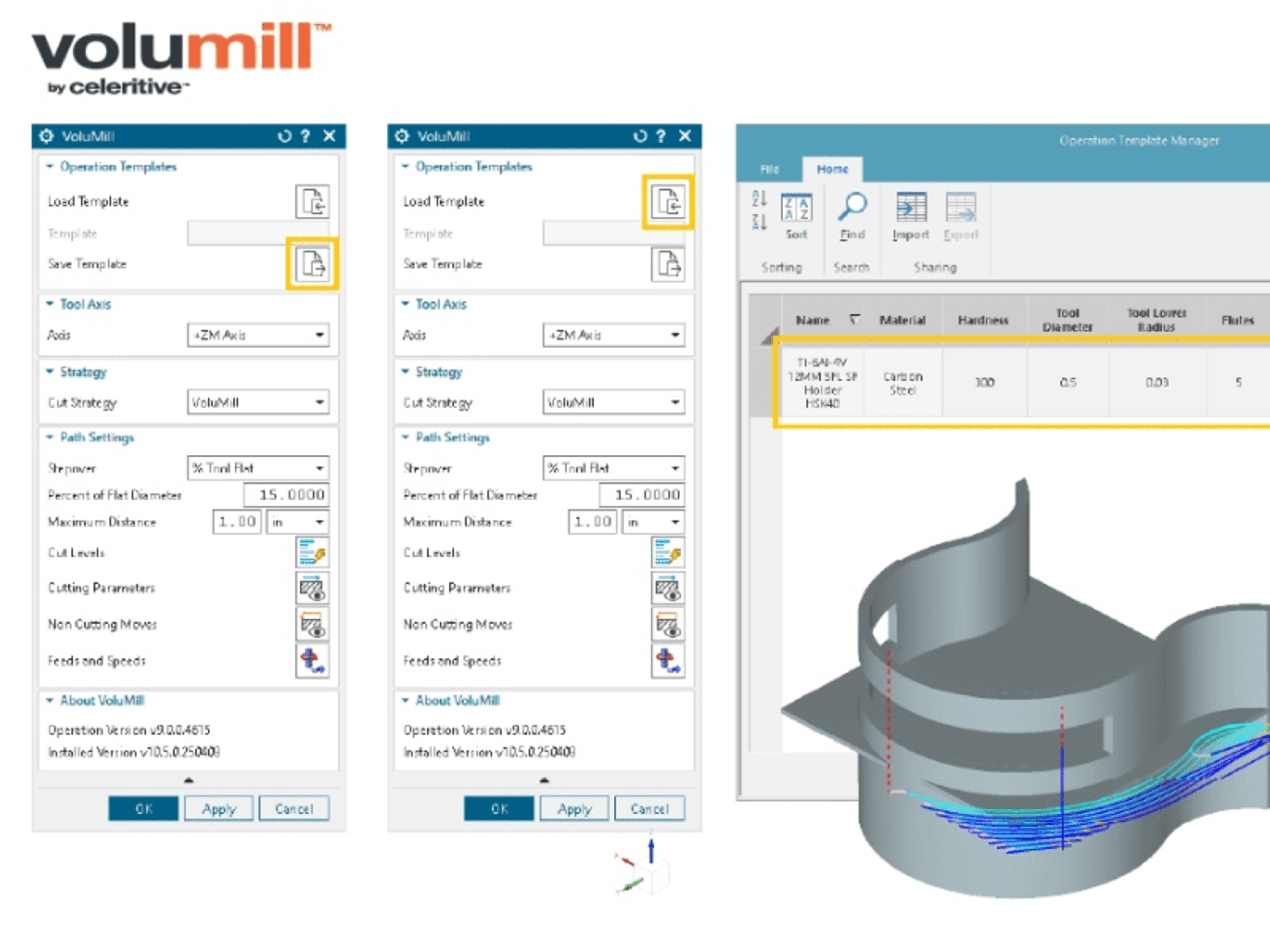 Software интерфейс с 3D-моделью