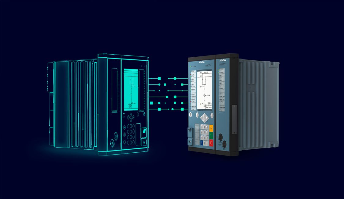 Digitale tweeling van Siemens SIPROTEC 5