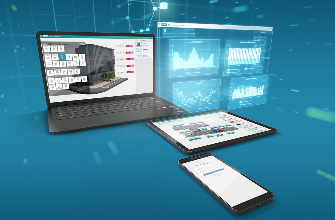Le logiciel d'automatisation des bâtiments Desigo Optic est accessible sur ordinateur de bureau et sur mobile, et offre une intégration améliorée dans de nombreux systèmes tiers.
