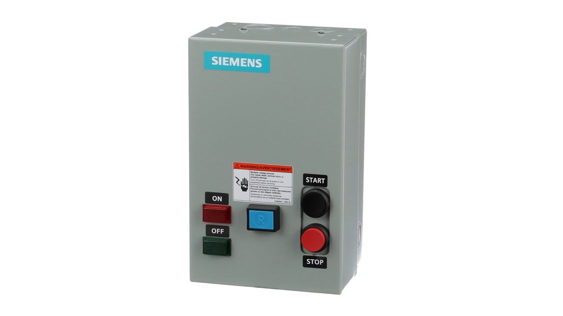 Siemens 2hp 3ph 230V motor starter with enclosure,hour meter,switch 3UA50 3TF30 