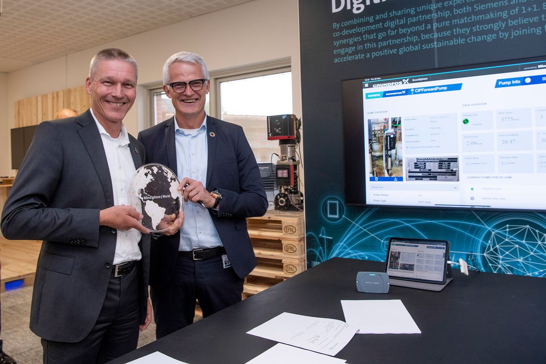 Siemens en Grundfos ondertekenen een digitaal partnerschap