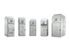 dois painéis de média tensão NXAR em fundo cinza com filtros azuis representando sua tecnologia dois painéis de média tensão NXAR em fundo cinza com filtros azuis representando sua tecnologia