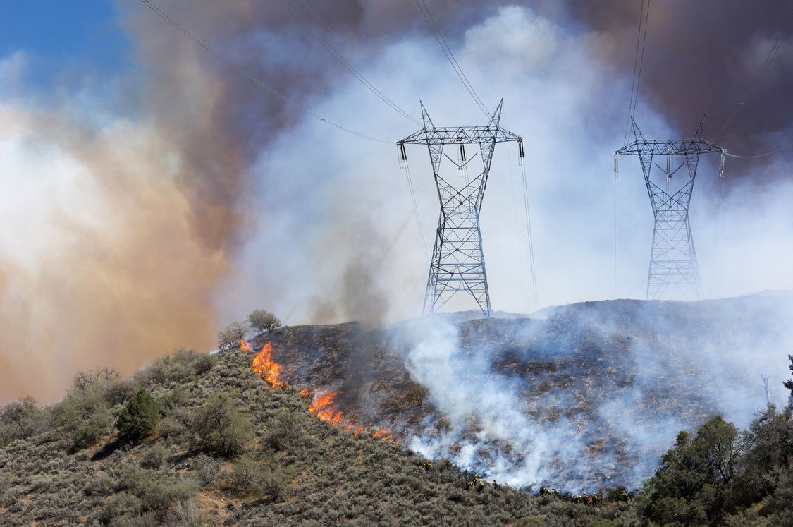 wildfire transmission lines