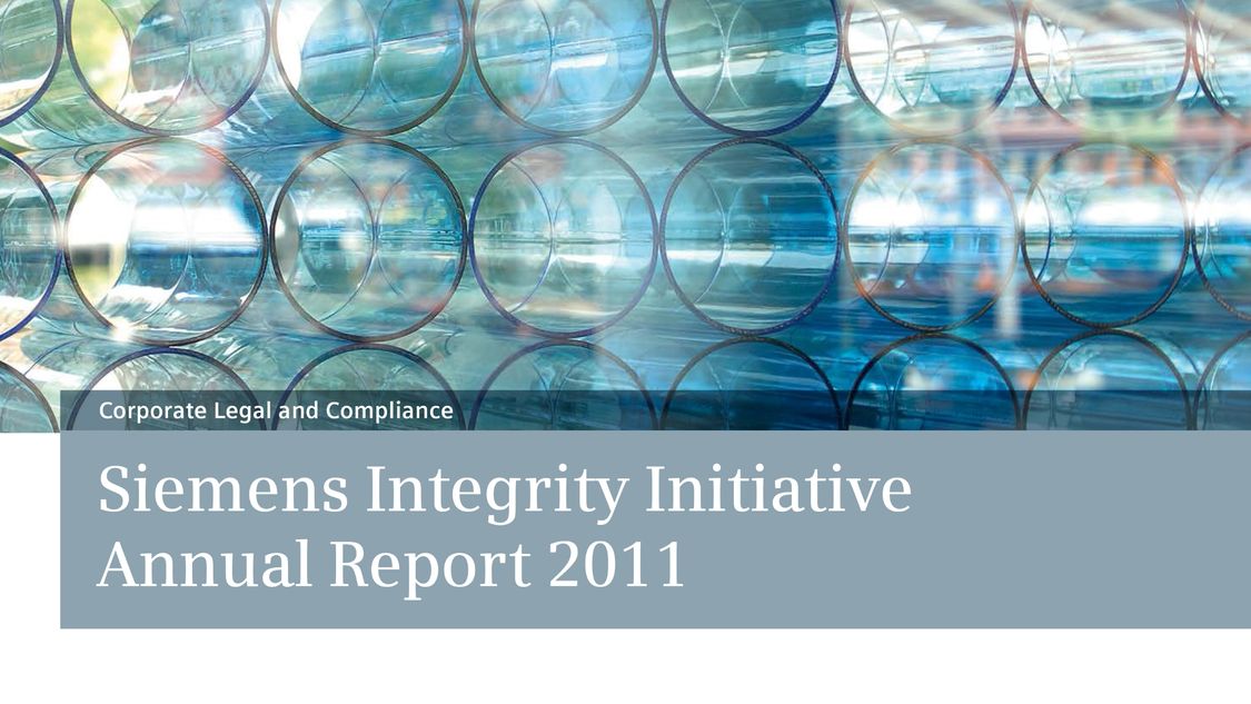 Siemens Integrity Report 2011 