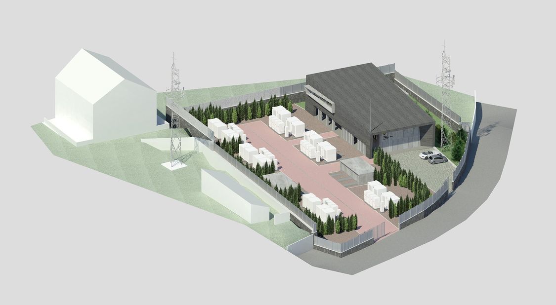 Visualization of the battery storage project