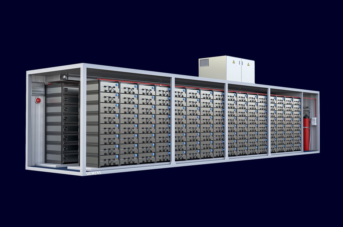 Li-ion battery energy system in a container