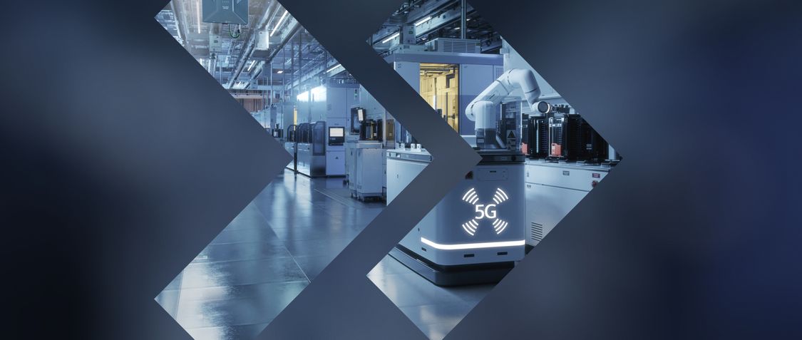 Concept visuel Siemens Industrial 5G