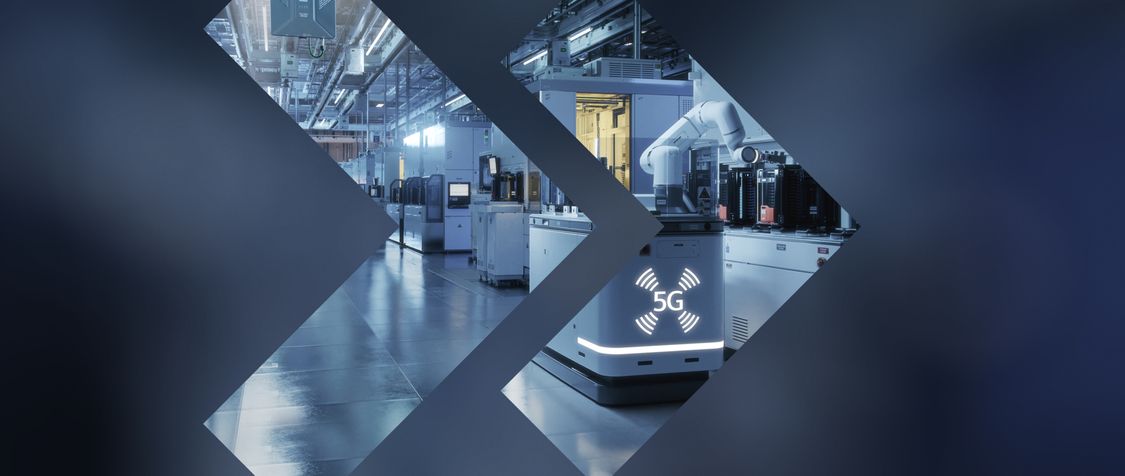 Chytrá továrna poháněna pomocí 5G sítě