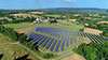 Field of solar array panels, Catskills NY state