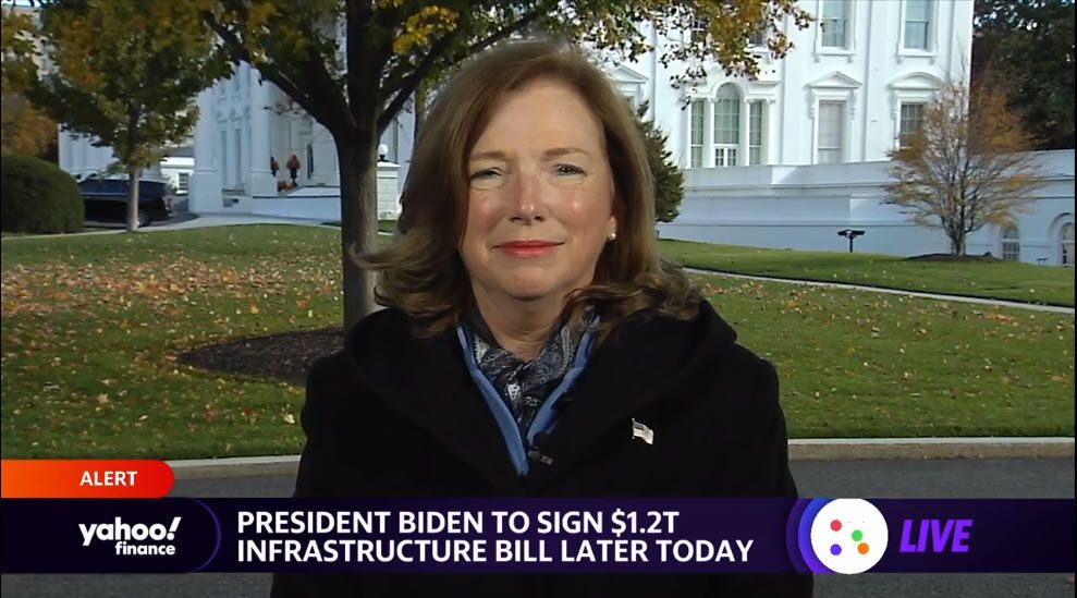 Barbara Humpton interviewed on Yahoo! Finance soon after participating in the historic bill signing. 