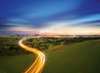 Landscape scenery with energy flow on it