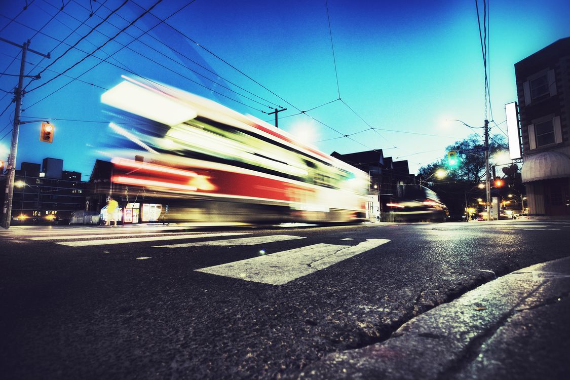 Light Rail Vehicle blurred out in Canada 