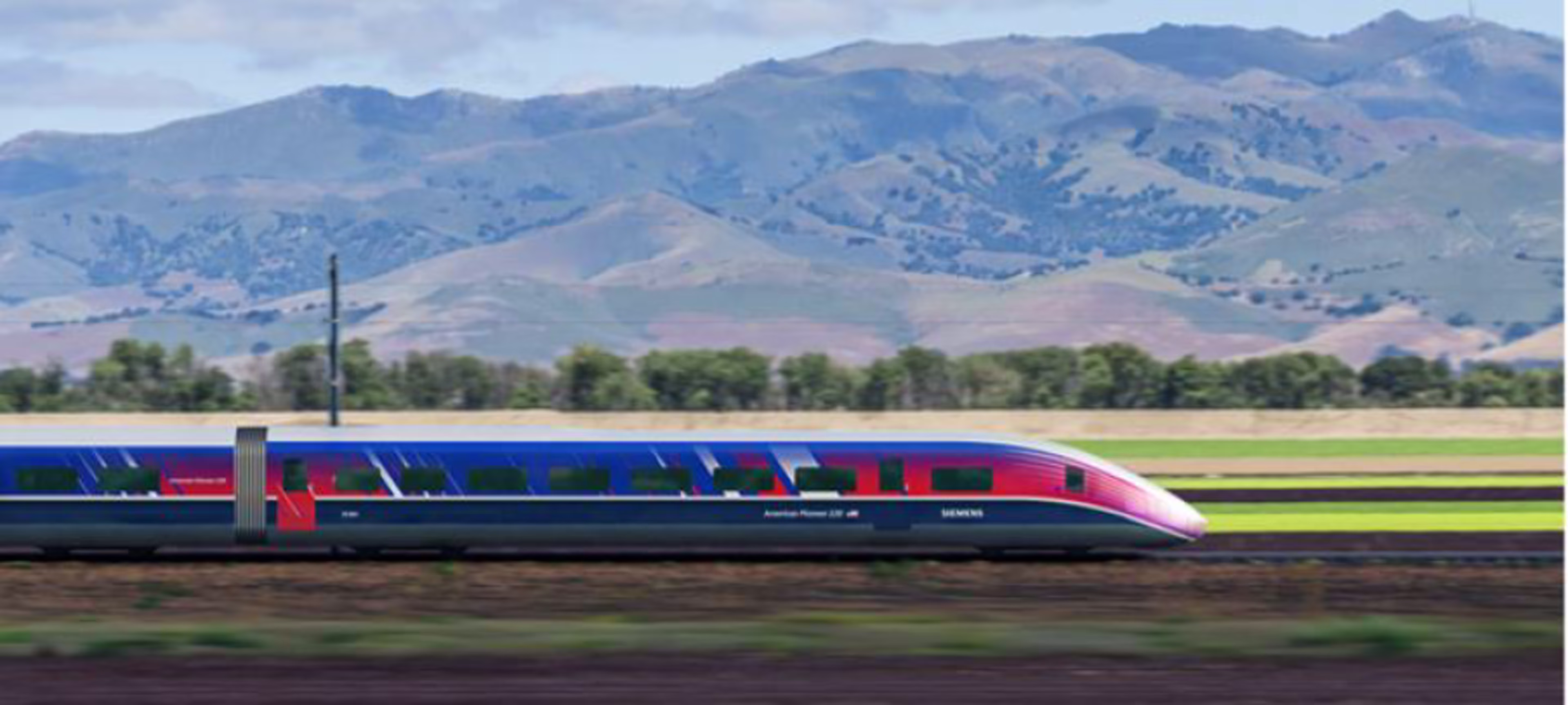 California High Speed Rail Rendering Siemens Mobility California High Speed Rail Rendering