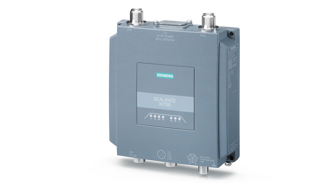 With SCALANCE W Access Points and Client Modules, you can implement challenging Wi-Fi 6 applications