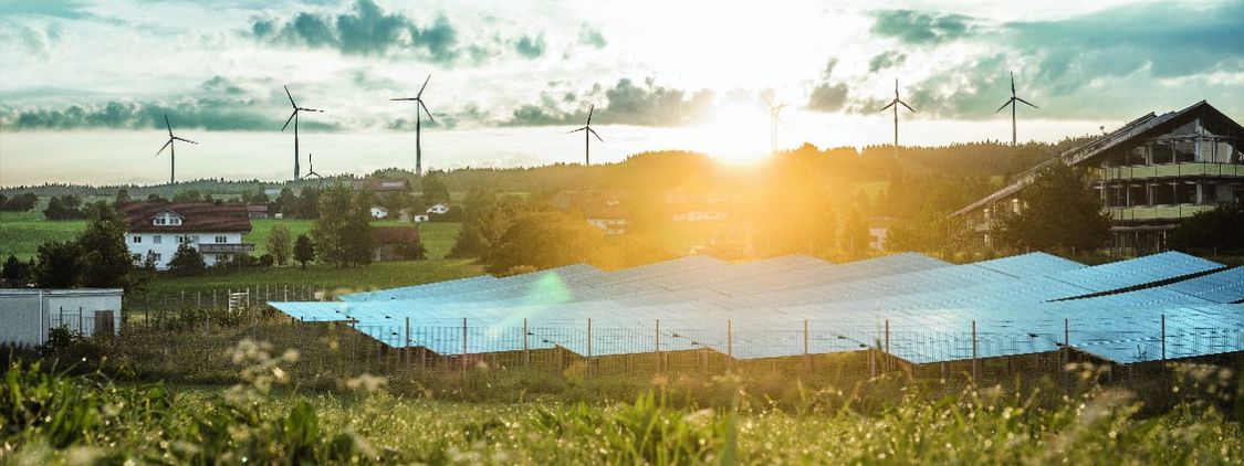  Campo de produção de energia eolica em wildpoldsried na alemanha