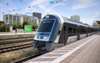 Mireo City pulls into a station. Siemens Mobility Mireo City