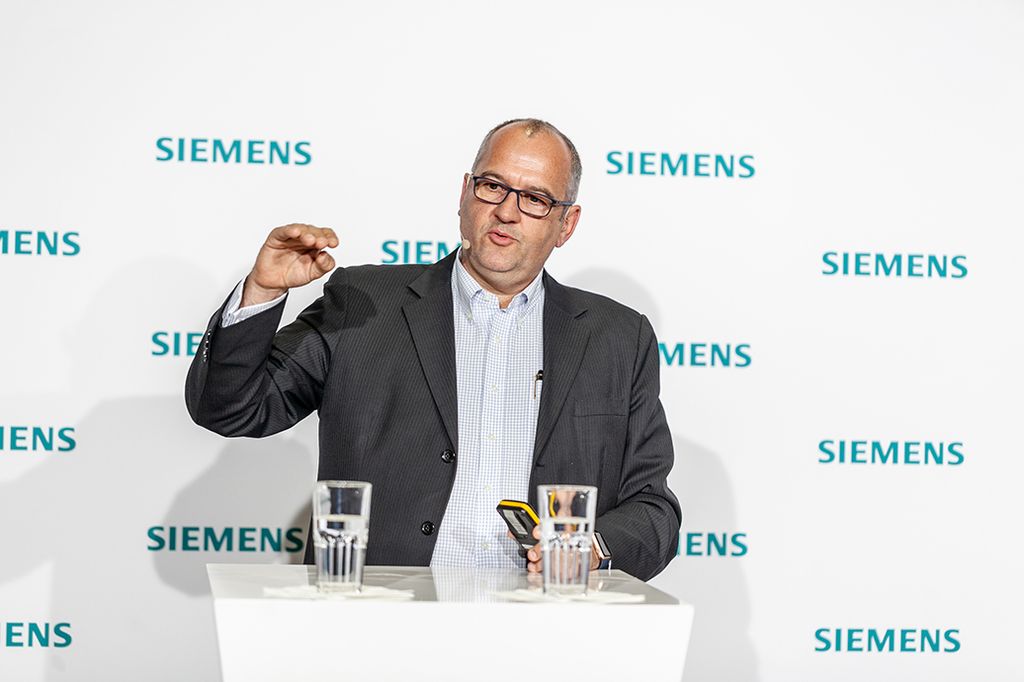 Siemens-Pressekonferenz auf der automatica 2018