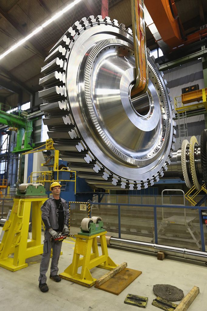 Siemens gas turbine plant Berlin/Germany
