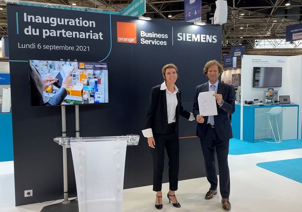 Annonce partenariat Siemens France & Orange Business Services