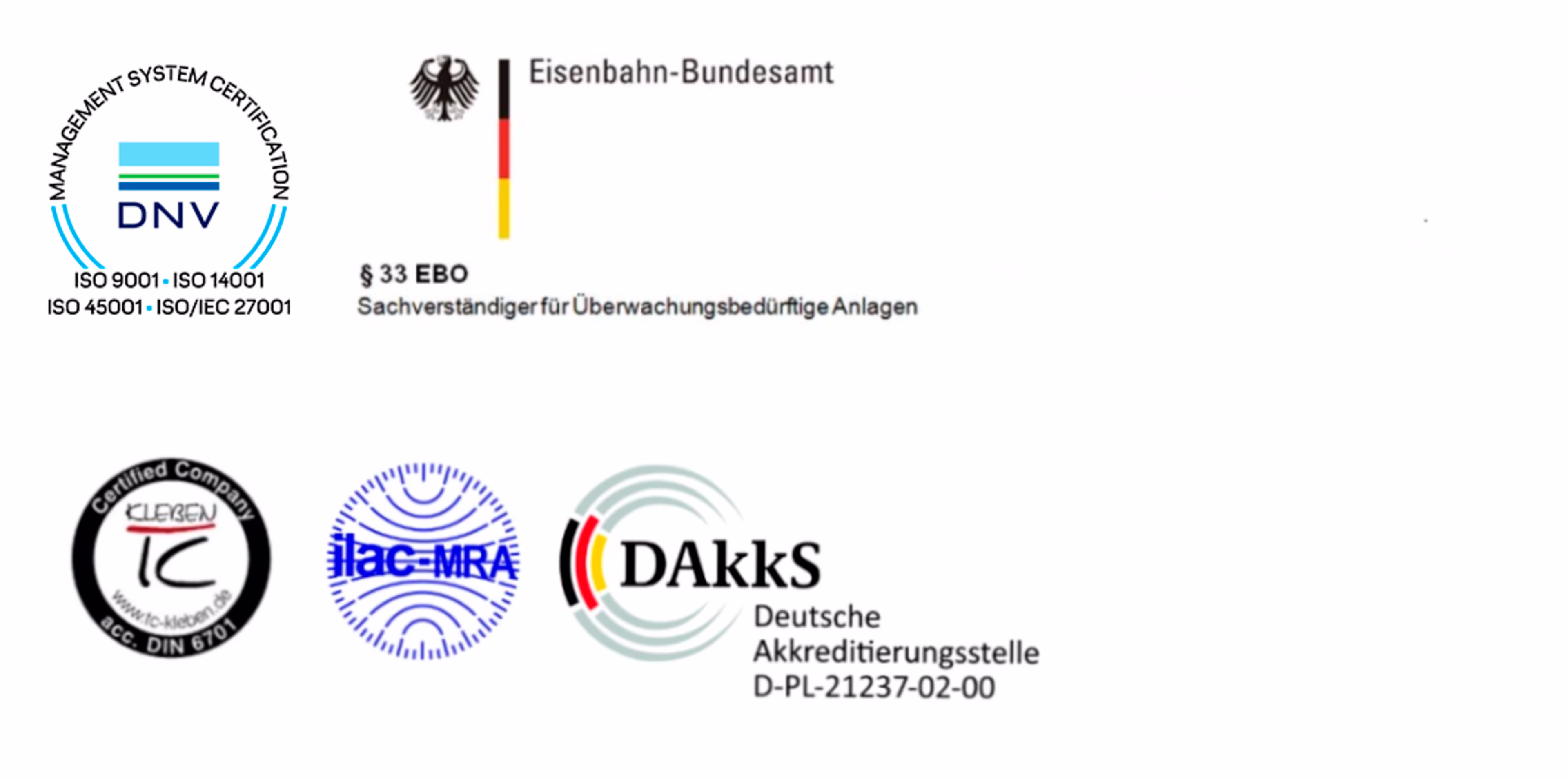 Accreditations and certifications for railway testing railway-testing-pcw-accreditations-and-certifications