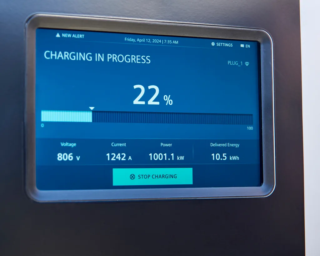 Megawatt Charging System from Siemens delivers 1 MW charge for the 