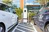 Siemens Dual AC EV charger charging two cars