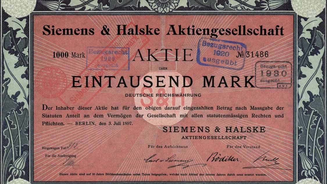 Siemens & Halske Aktie