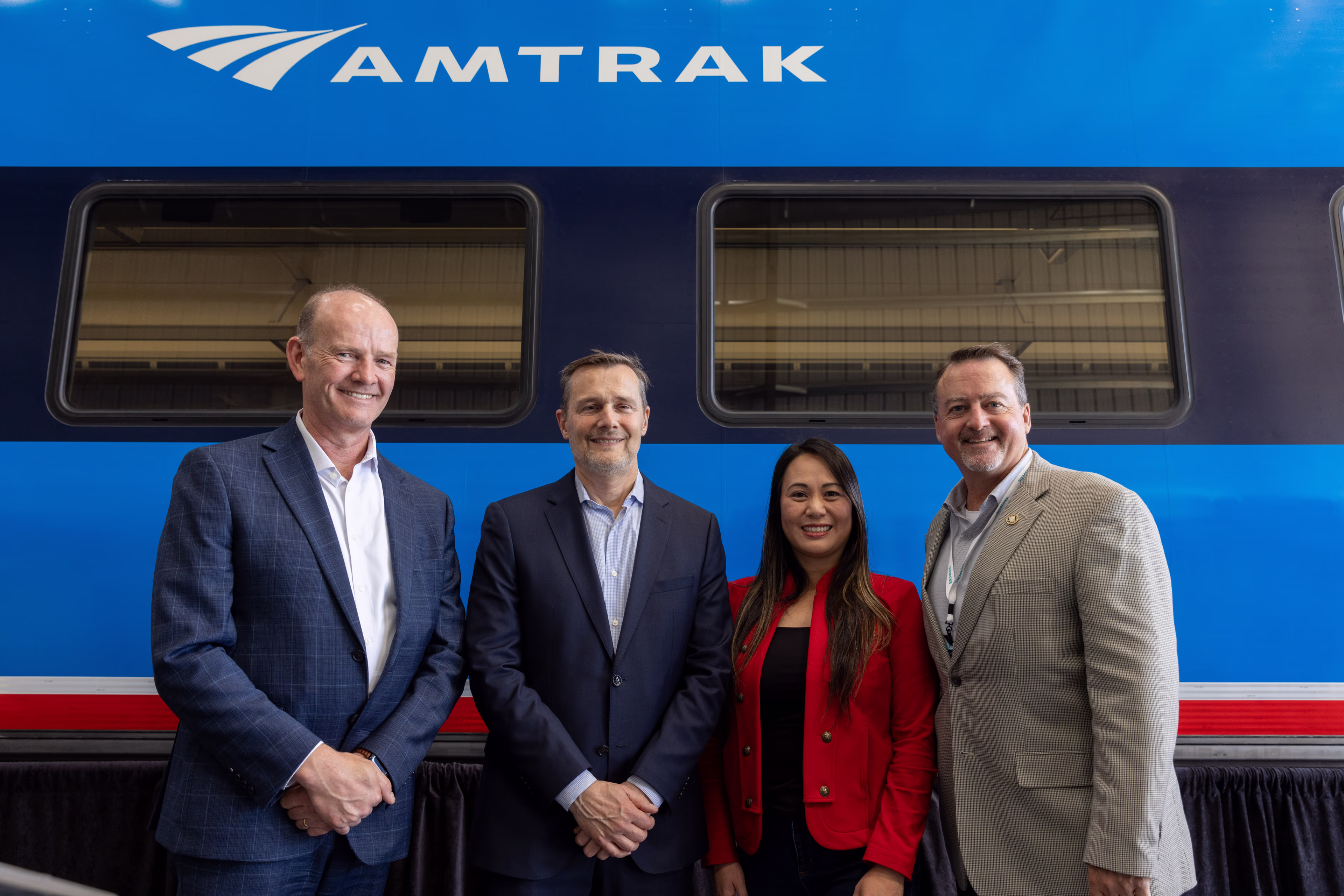 Group Photo infront of Amtrak train Group Photo infront of Amtrak train