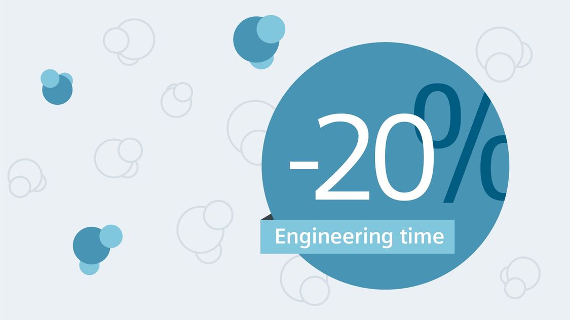Saving time – 20% shorter engineering time