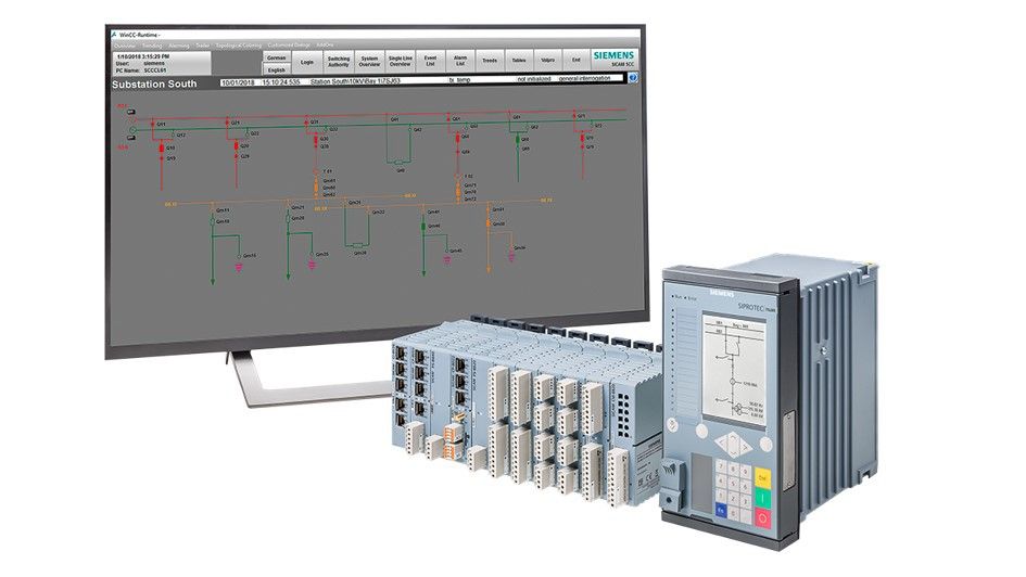 Human-Machine Interface (HMI) for power automation systems - SICAM SCC