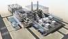 Model showing the new, highly efficient combined cycle power plant that Siemens Energy is going to build in a resembling form at the Marl Chemical Park